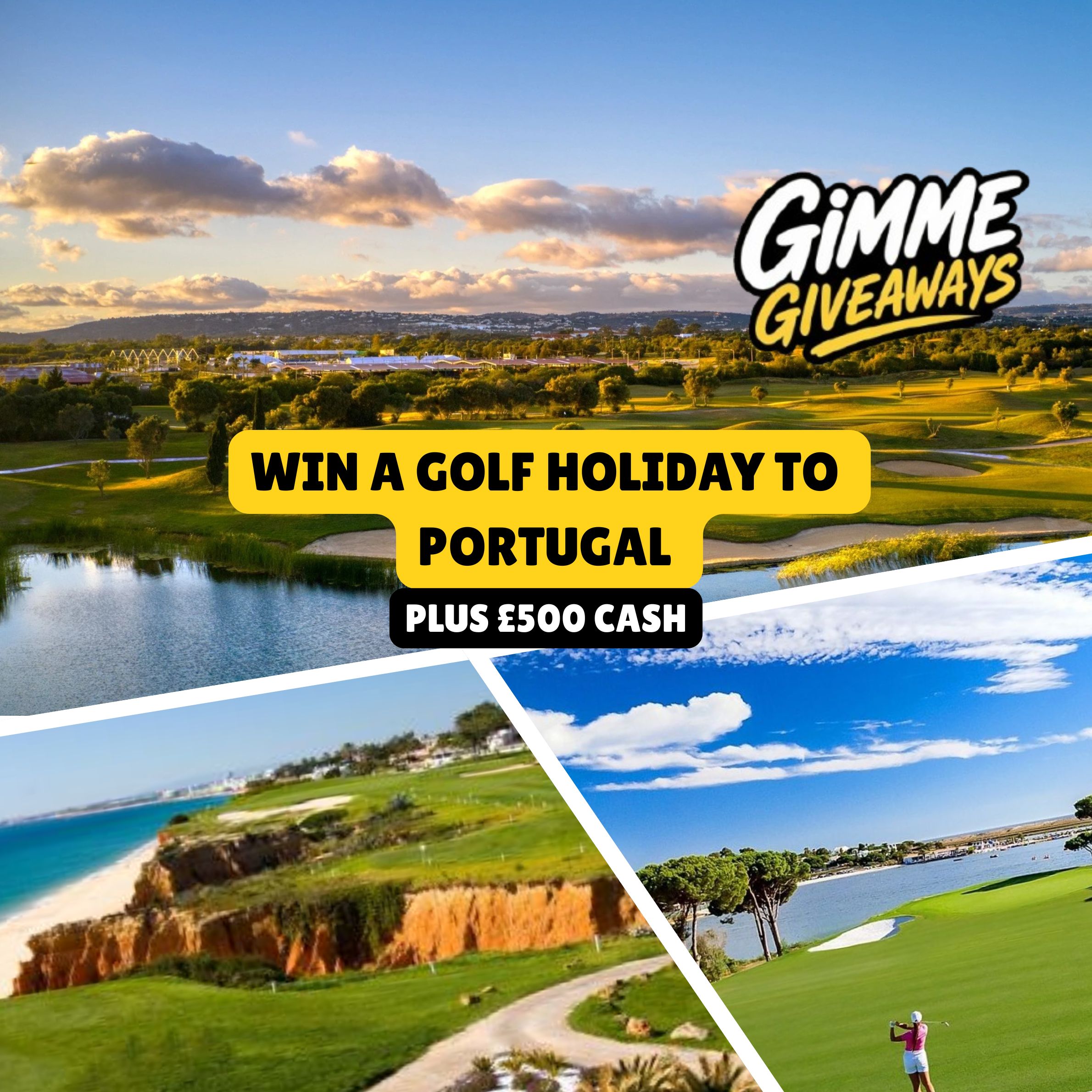 GOLF IN PORTUGAL, LAGUNA VILAMOURA OR TAKE £1500 CASH 